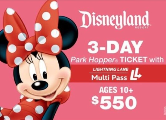 disneyland park hopper tickets