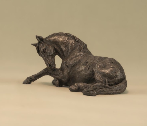 Small Bronze Horse Statue